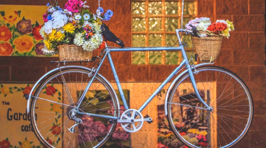 fiets bloemen